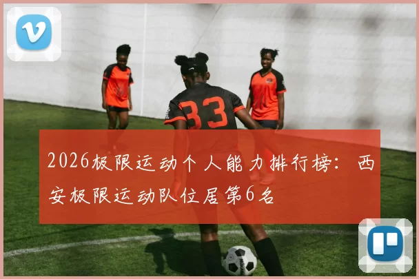 2026极限运动个人能力排行榜：西安极限运动队位居第6名